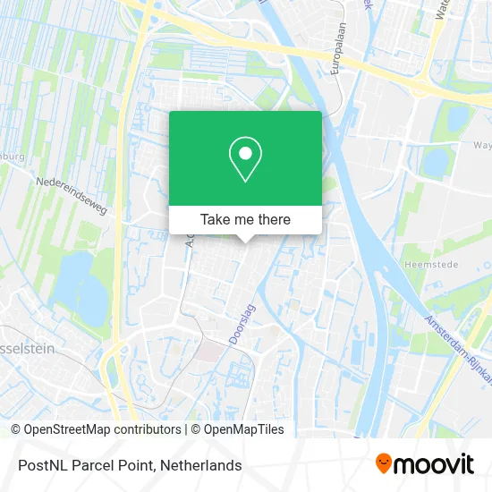 Postnl Pakketpunt map