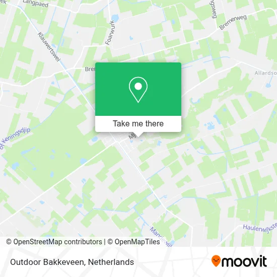 Outdoor Bakkeveen map