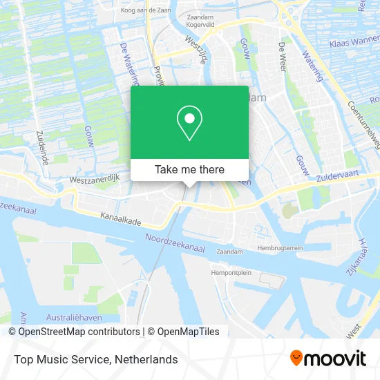 Top Music Service map