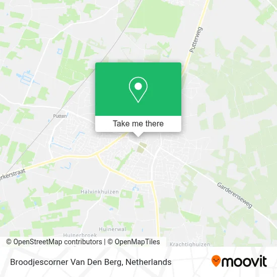 Broodjescorner Van Den Berg map