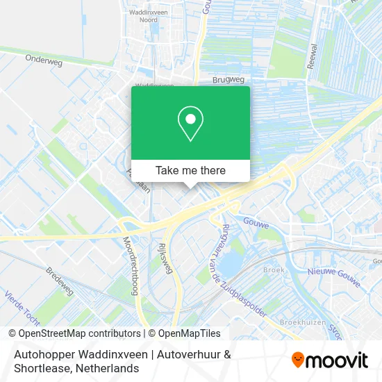 Autohopper Waddinxveen | Autoverhuur & Shortlease map
