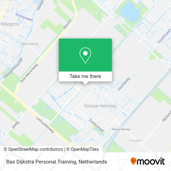 Bas Dijkstra Personal Training map