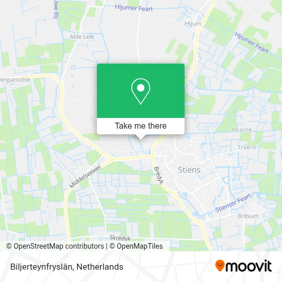 Biljerteynfryslân map