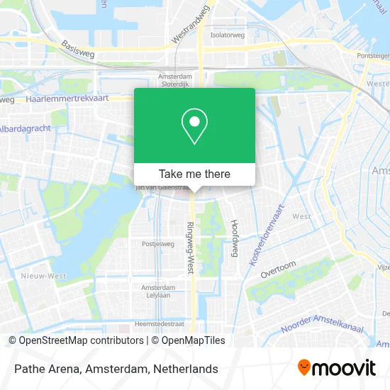 Pathe Arena, Amsterdam map