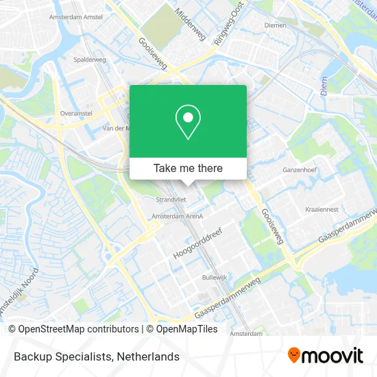 Backup Specialists map