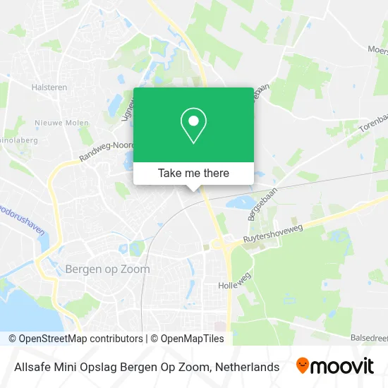 Allsafe Mini Opslag Bergen Op Zoom map
