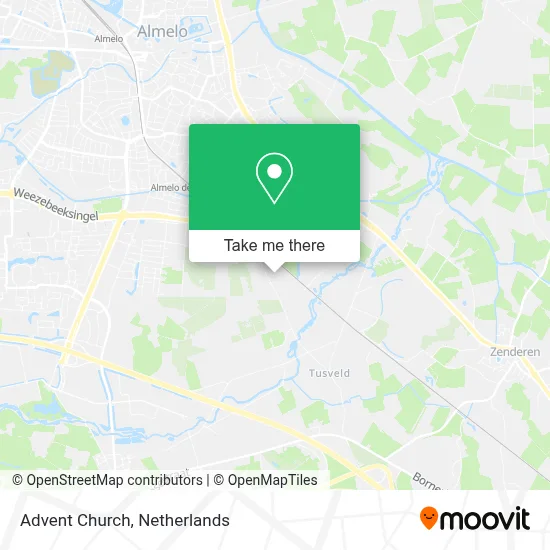 Adventkerk map
