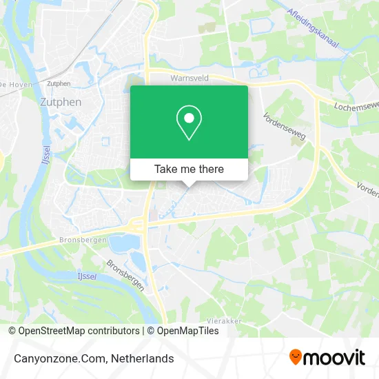 Canyonzone.Com map