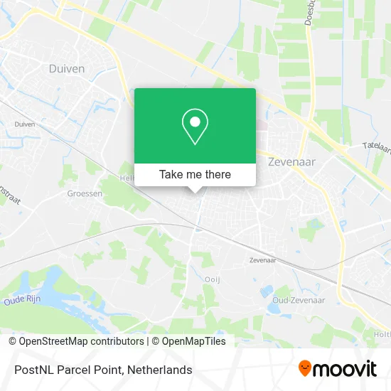 Postnl Pakketpunt map