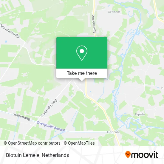 Biotuin Lemele map
