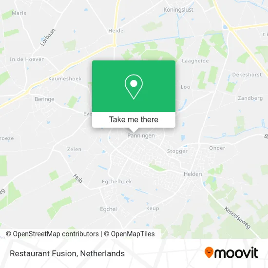 Restaurant Fusion map