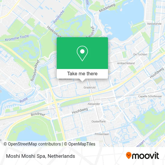 Moshi Moshi Spa map