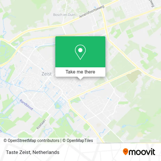 Taste Zeist map