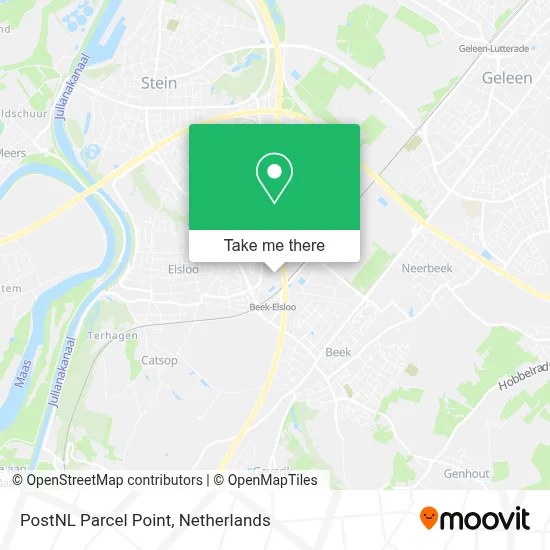 Postnl Pakketpunt map