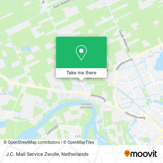 J.C. Mail Service Zwolle map
