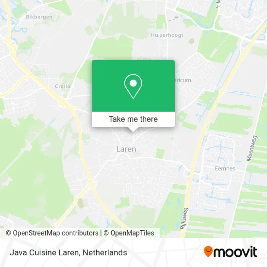Java Cuisine Laren map