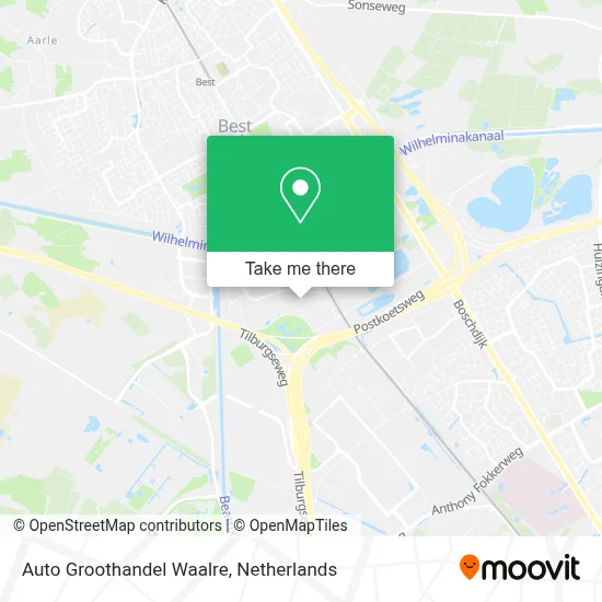 Auto Groothandel Waalre Karte