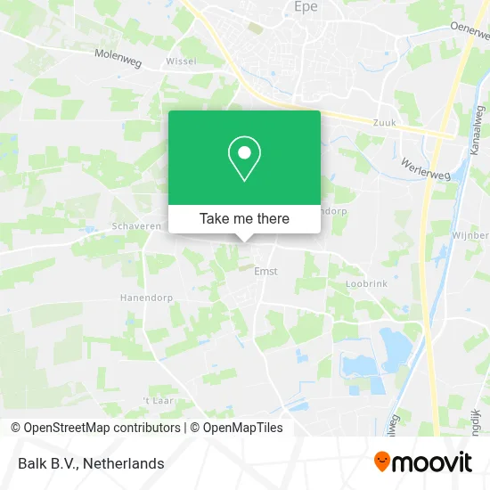 Balk B.V. map