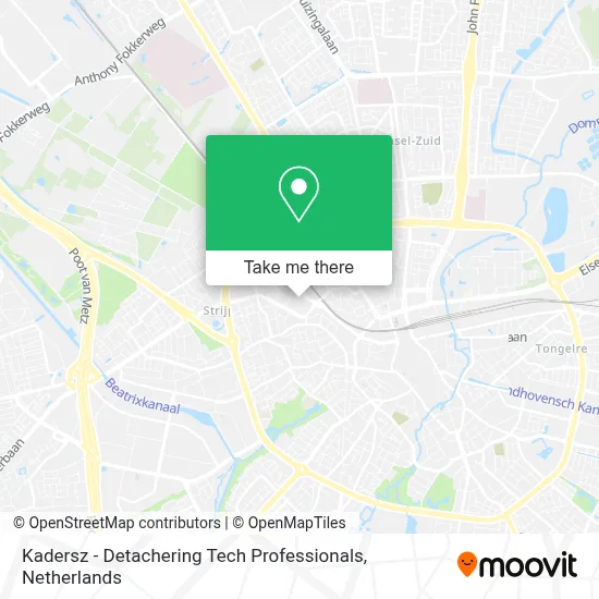 Kadersz - Detachering Tech Professionals map