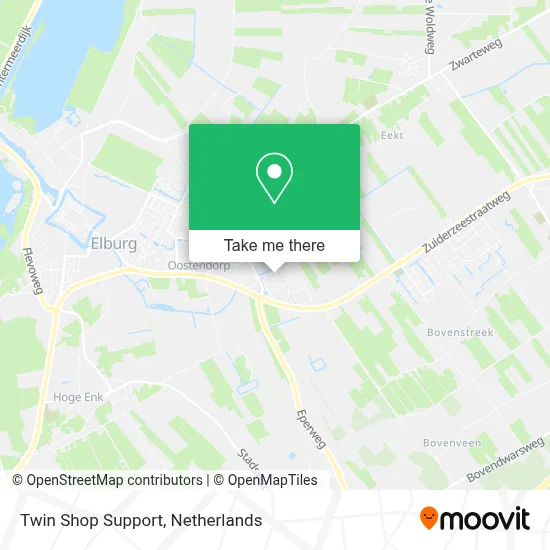 Twin Shop Support map