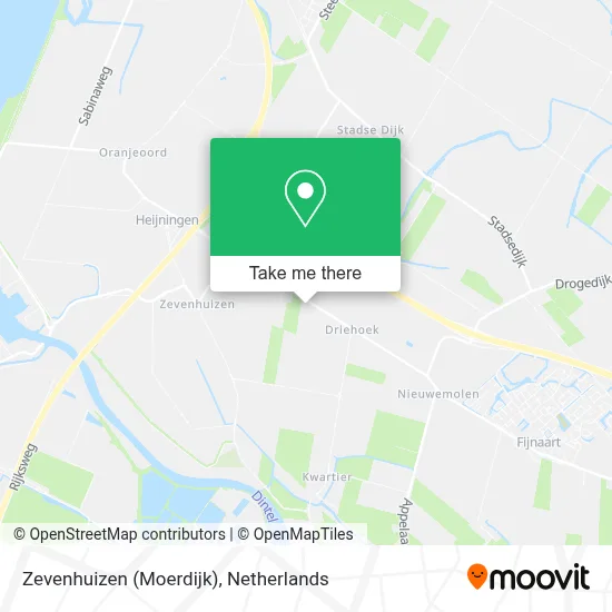 Zevenhuizen (Moerdijk) map