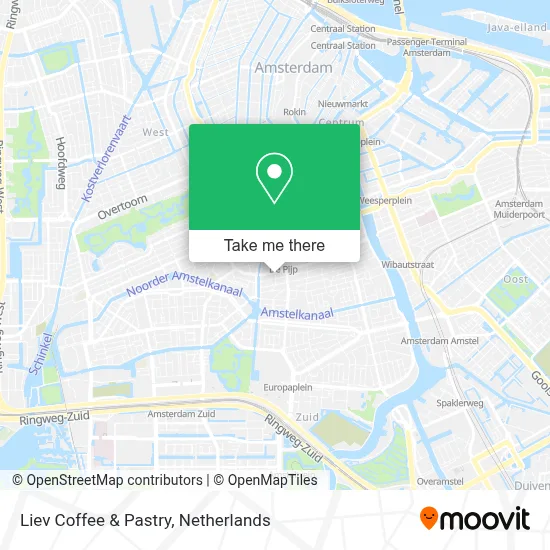 Liev Coffee & Pastry map