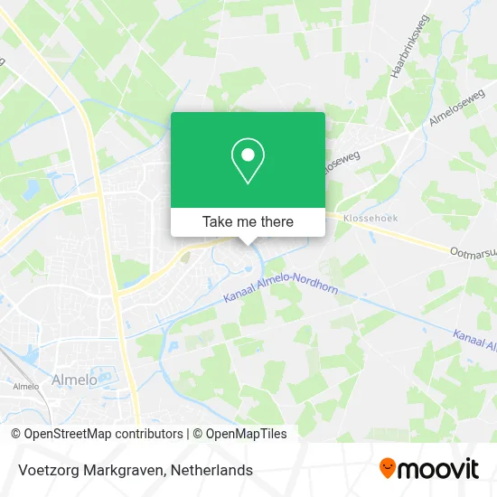 Voetzorg Markgraven map