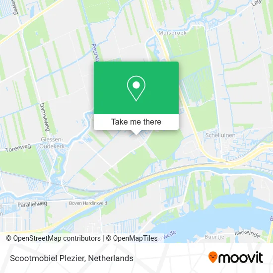 Scootmobiel Plezier map