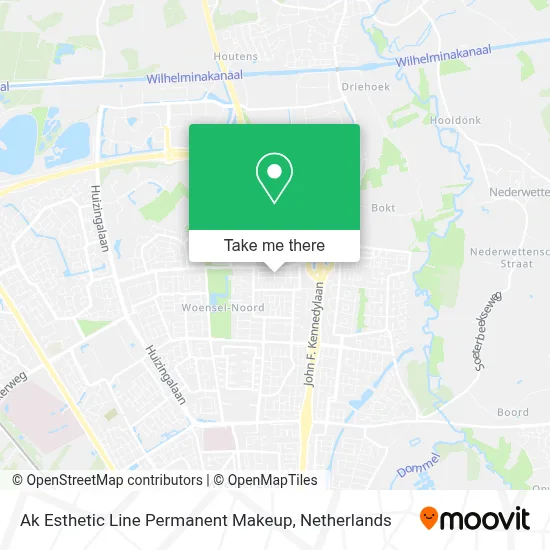 Ak Esthetic Line Permanent Makeup map