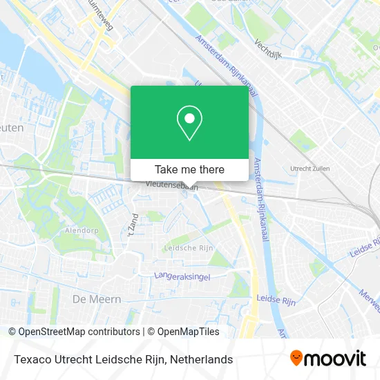 Texaco Utrecht Leidsche Rijn map