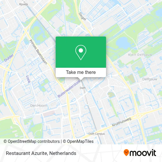 Restaurant Azurite map