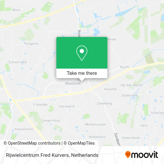 Rijwielcentrum Fred Kurvers map
