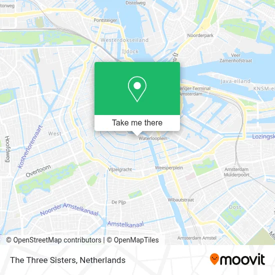 The Three Sisters map