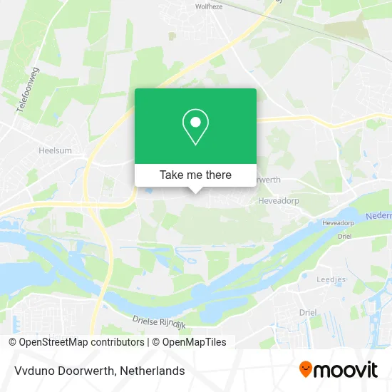 Vvduno Doorwerth map