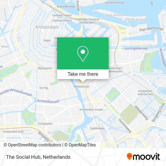 The Social Hub map