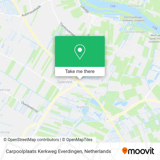Carpoolplaats Kerkweg Everdingen map