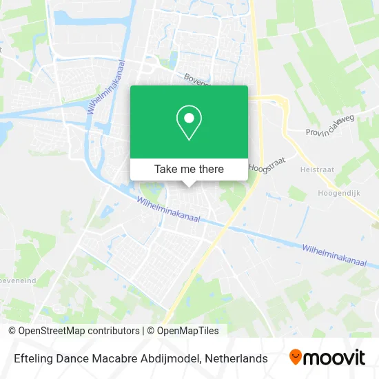 Efteling Dance Macabre Abdijmodel map