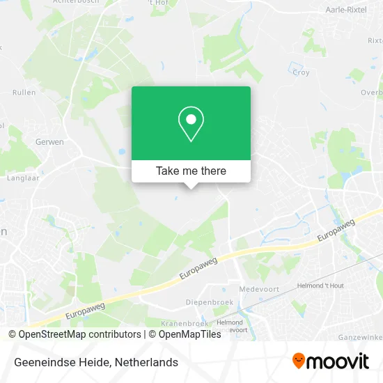 Geeneindse Heide map