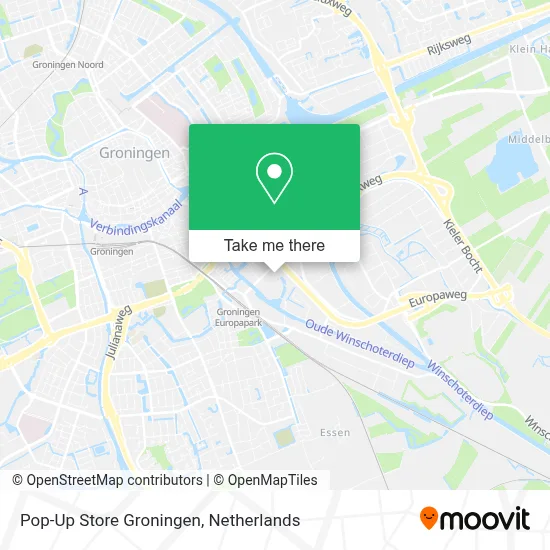 Pop-Up Store Groningen map