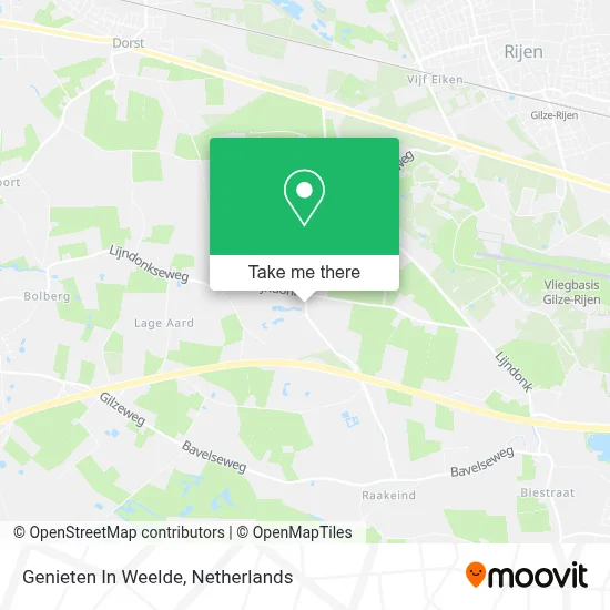 Genieten In Weelde map