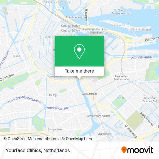 Yourface Clinics map