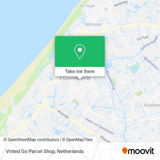 Vinted Go Parcel Shop Karte