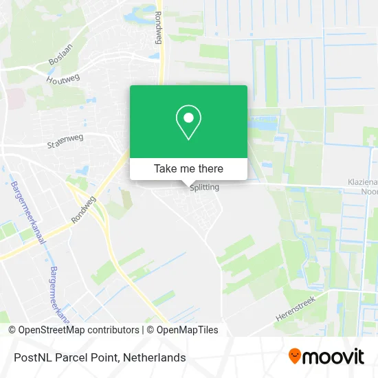 Postnl Pakketpunt map