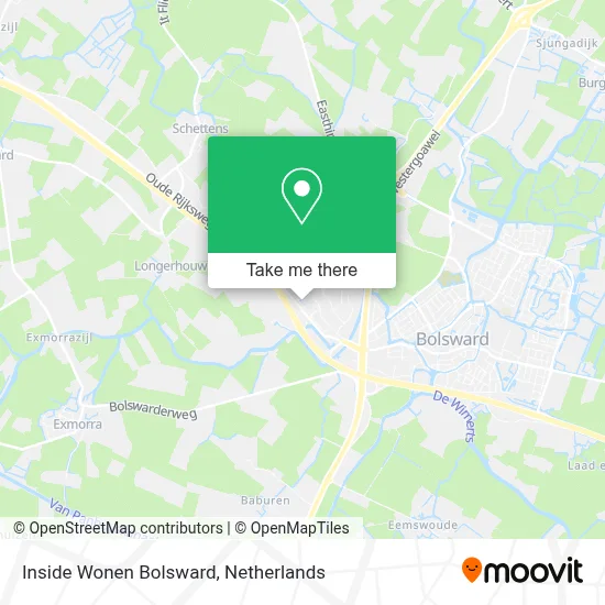 Inside Wonen Bolsward map