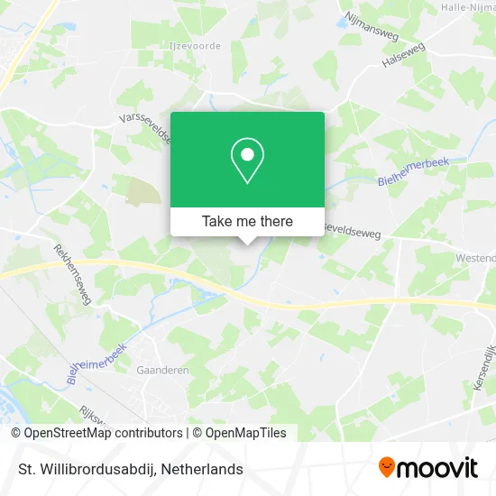 St. Willibrordusabdij map