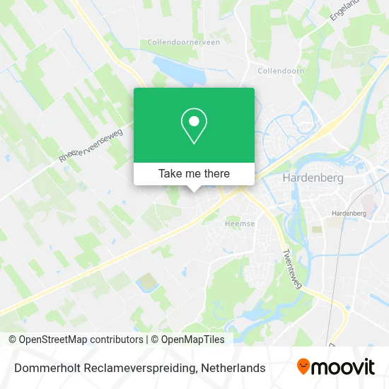 Dommerholt Reclameverspreiding map