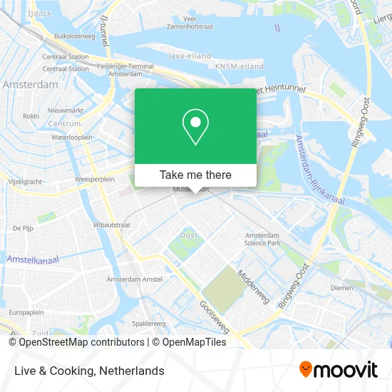 Live & Cooking map