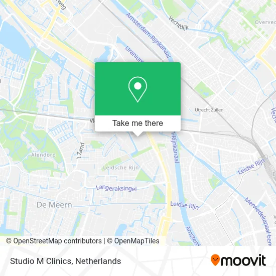 Studio M Clinics map