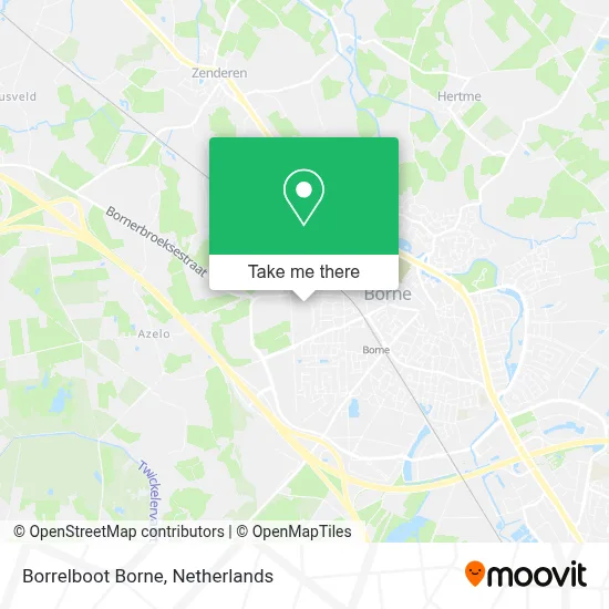Borrelboot Borne map