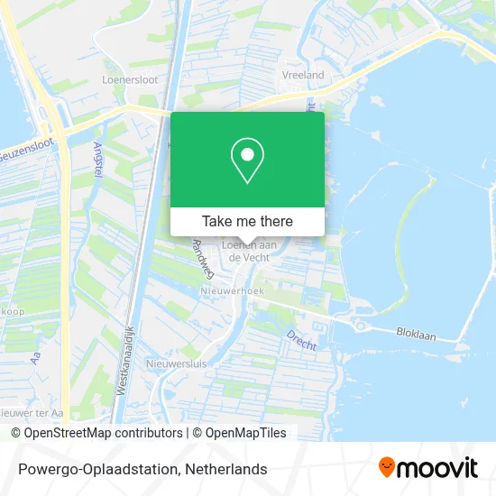 Powergo-Oplaadstation map